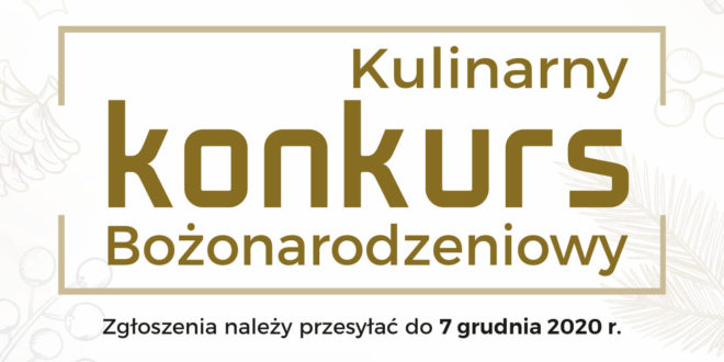 Plakat - konkurs kulinarny konkursu bożonarodzeniowy