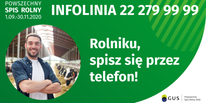 Baner - Rolniku Spisz się przez telefon