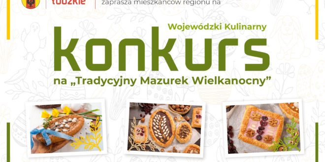 Plakat Wojewódzki Kulinarny Konkurs na Tradycyjny Mazurek Wielkanocny_zaakceptowany